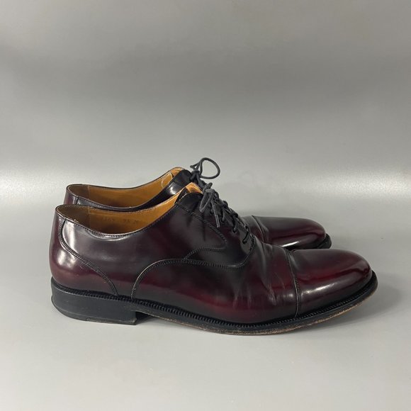 Church’s Leather Dress Shoes Burgundy Custom Grade Cap Toe Oxford Men UK 19.5 M main image 7